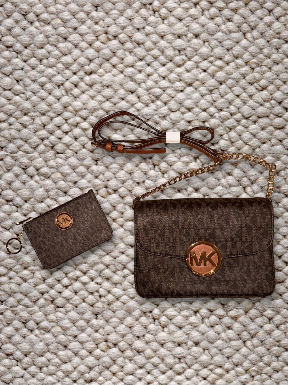 Michael Kors Fulton Flap Crossbody Bag with Fulton Coin Pouch